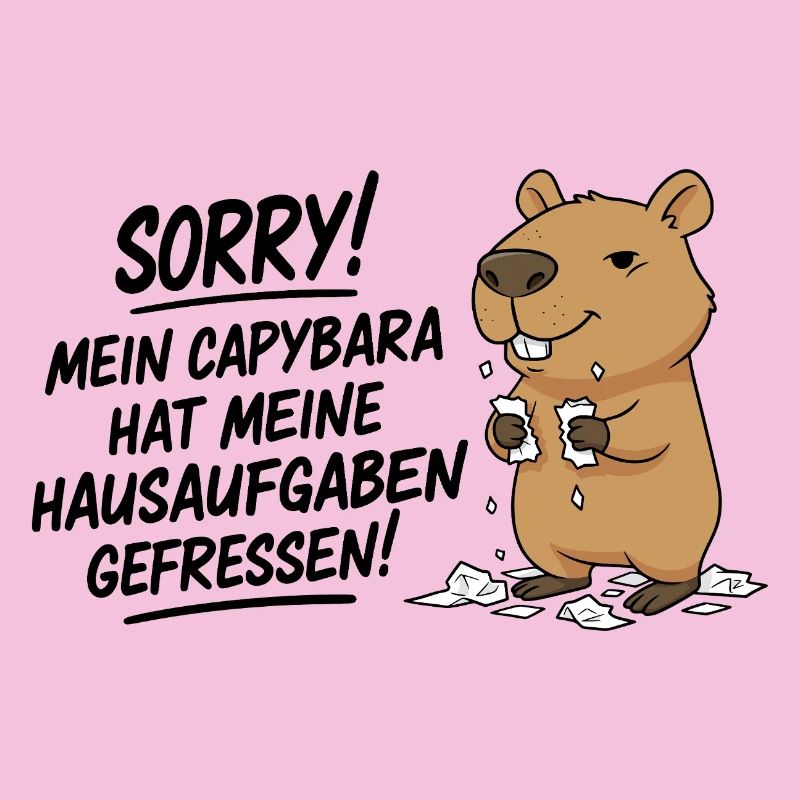 Pardon! Capybara a mangé mes devoirs