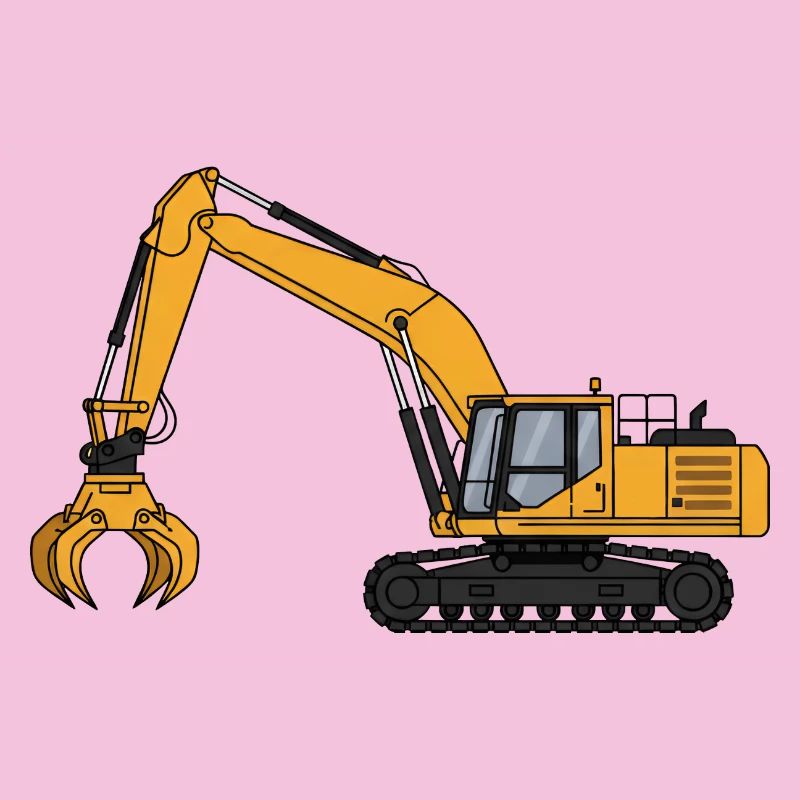 Bagger Baggerfahrer Baustelle 