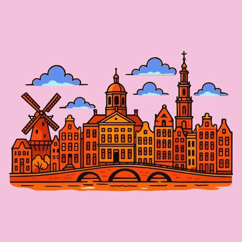 Amsterdam Skyline 