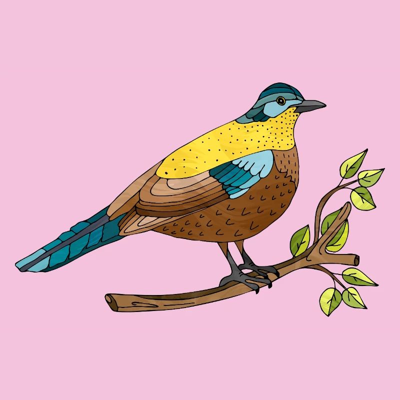 Bunter Vogel