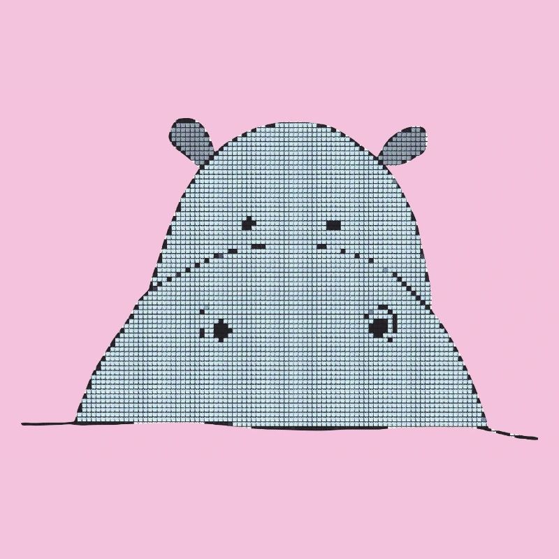 Pixel-friendly hippo