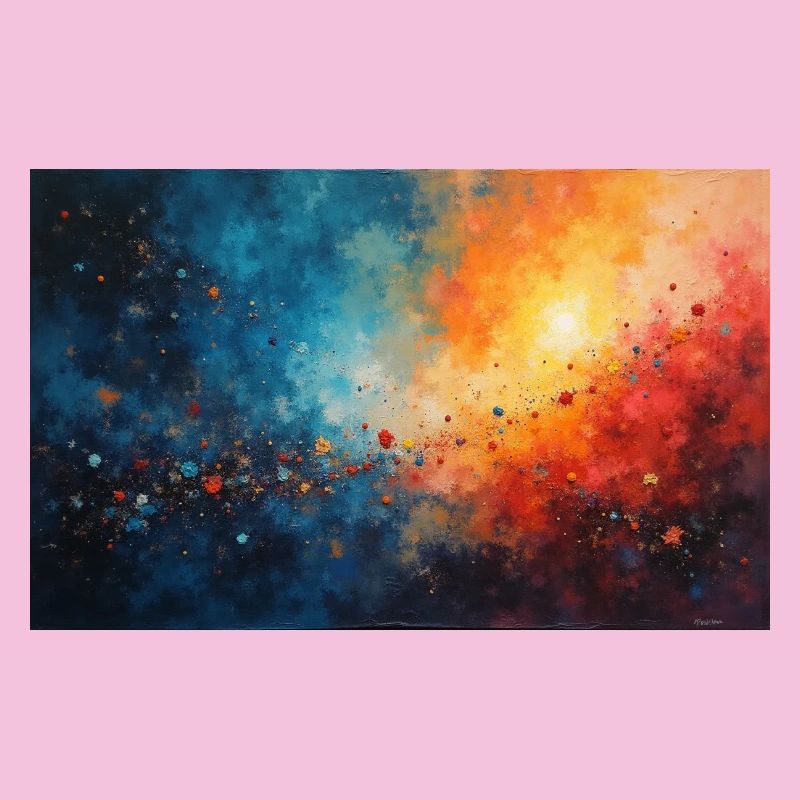 Cosmic Dawn Abstract Splash