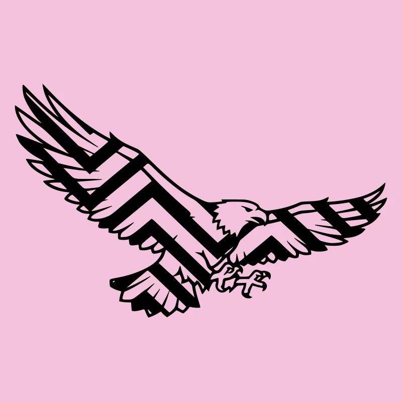 Logo polygonal géométrique Eagle