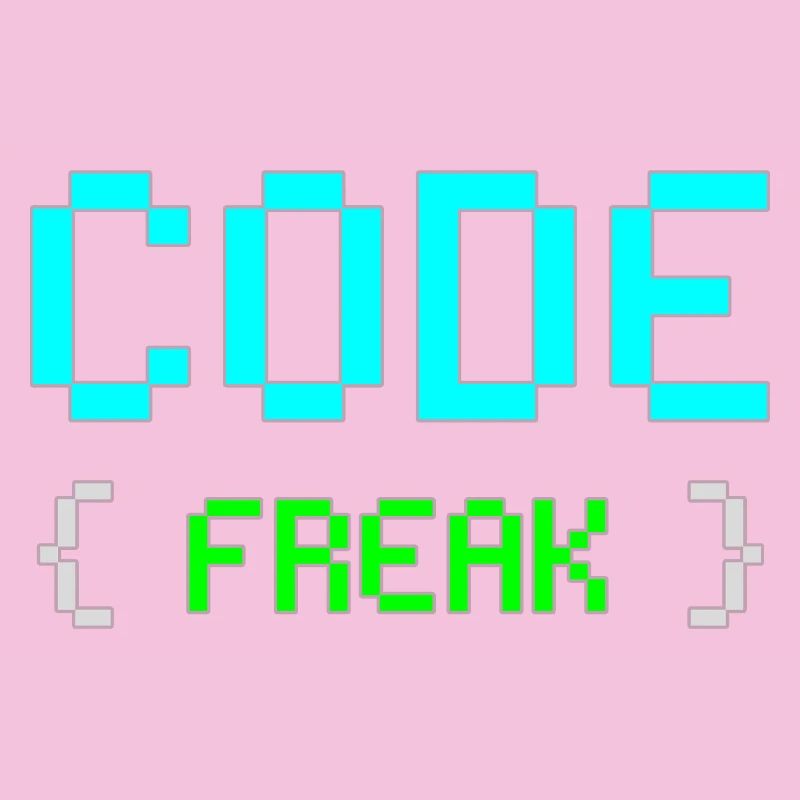 T-shirt néon Pixel Code Freak