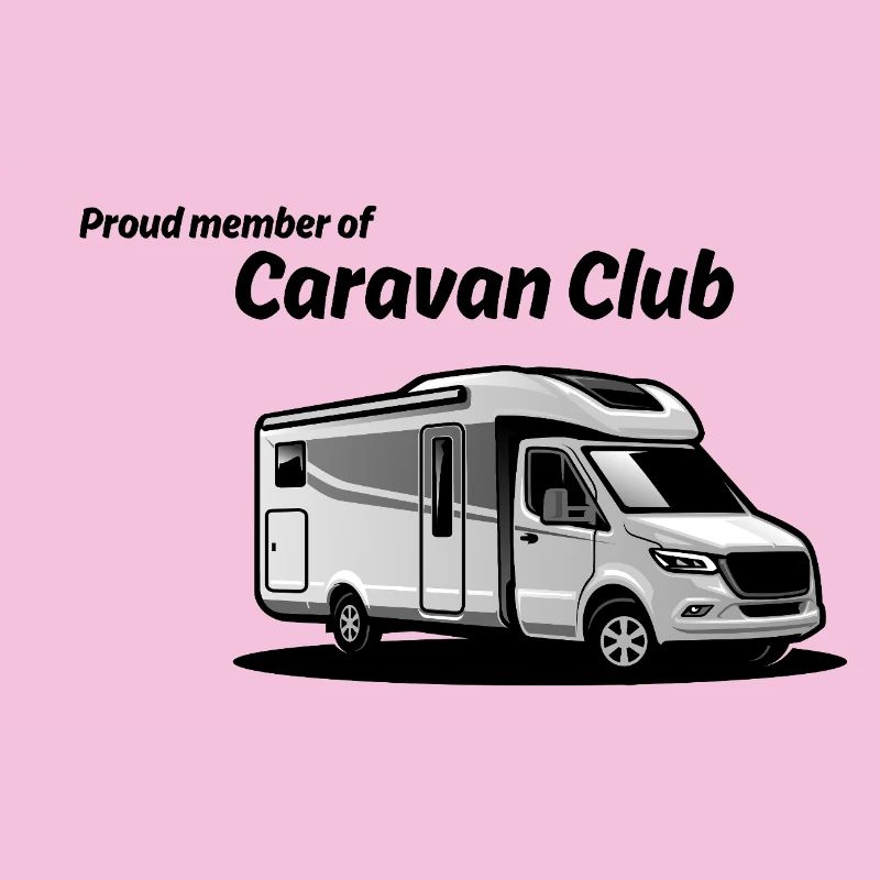 Caravan Graphic Silhouette