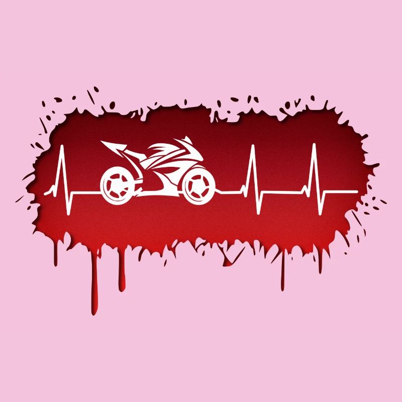 Impulsion de pilote de course de moto