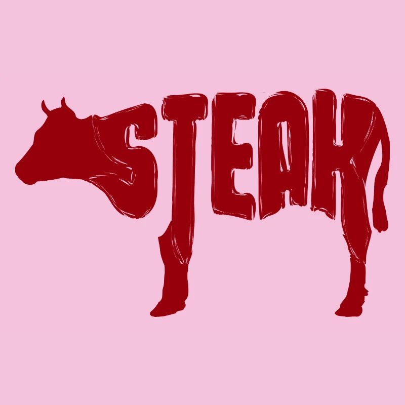 Rotes Steak Rind Silhouette