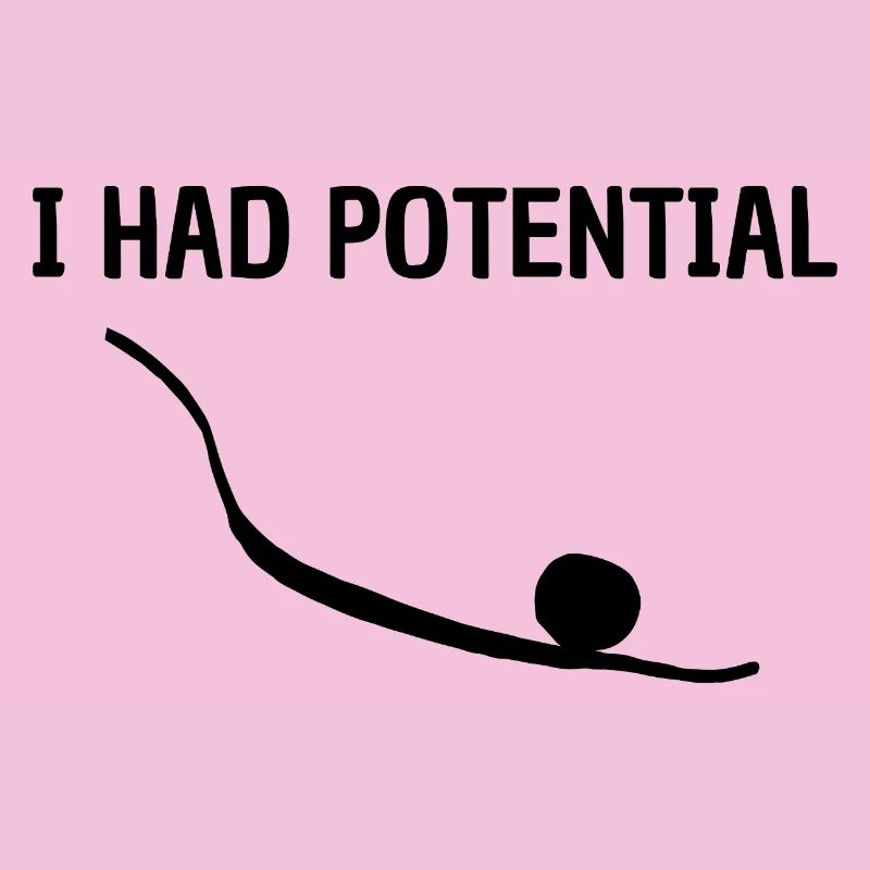 I Had Potential Humour Graphique Décalé