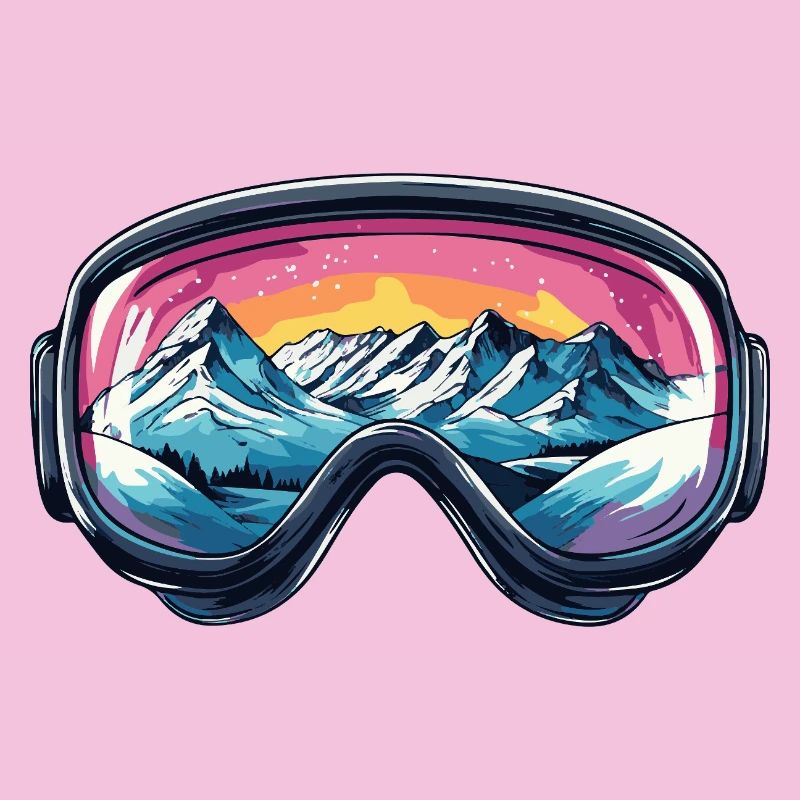 Ski Goggles Mountains Ski