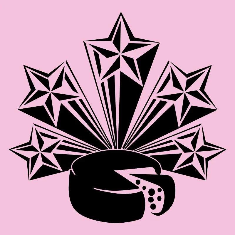 Cheese five radiating stars