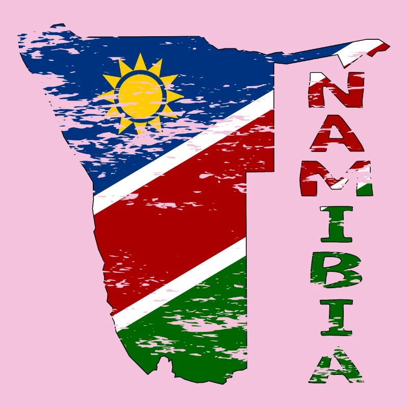 Namibia Map Flag used