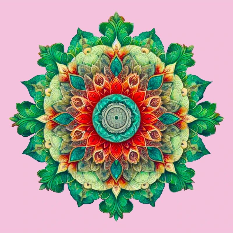 Mandala de Fleurs Kaléidoscope