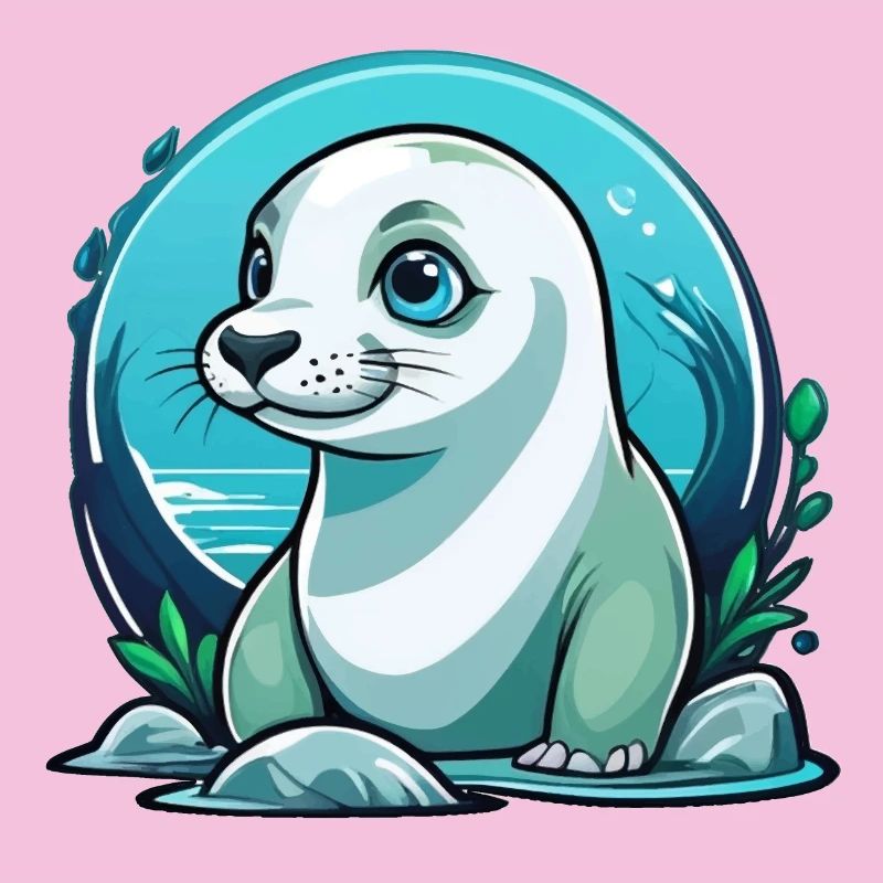 Young seal on a discovery tour