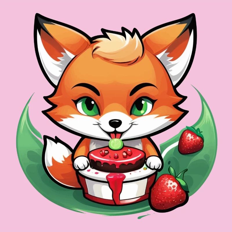 Foxy Strawberry Cake