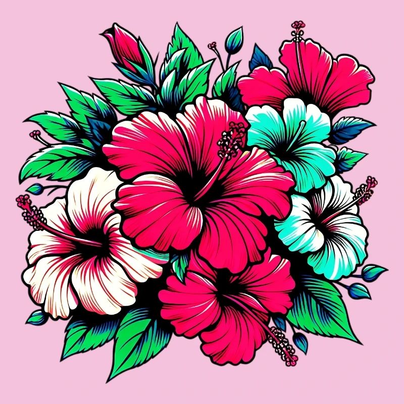Fleurs d’hibiscus