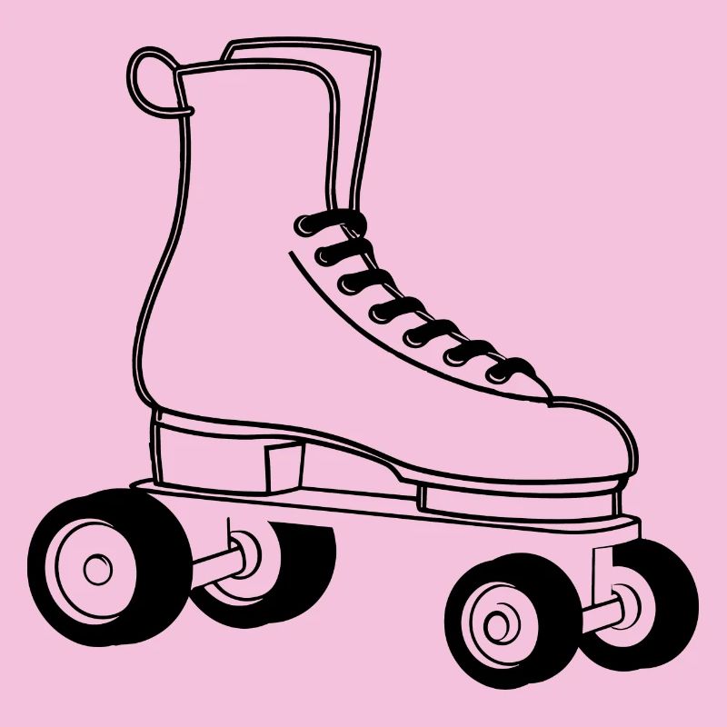 Roller Skates Line Art
