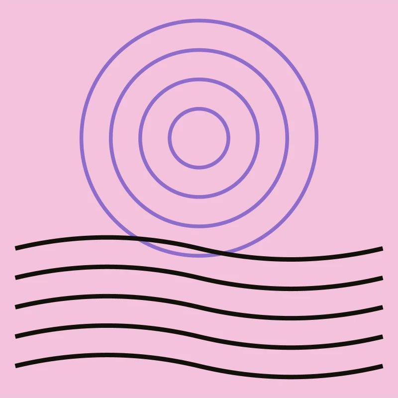 Abstract geometric circle design