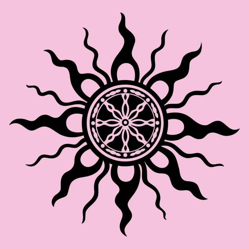 Conception d’ornement tribal du soleil