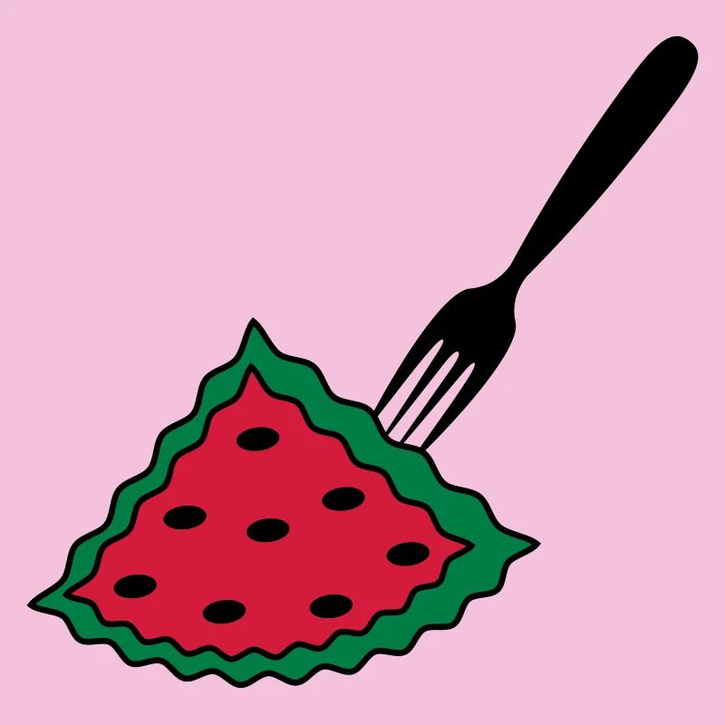 Melon avec fourchette