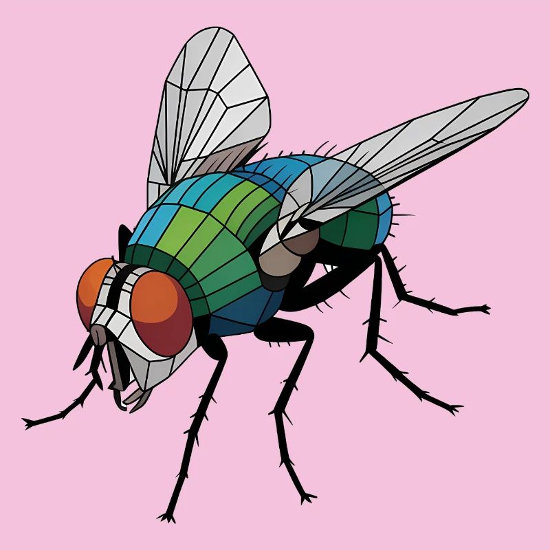 Mouche - Logo Low Poly cool