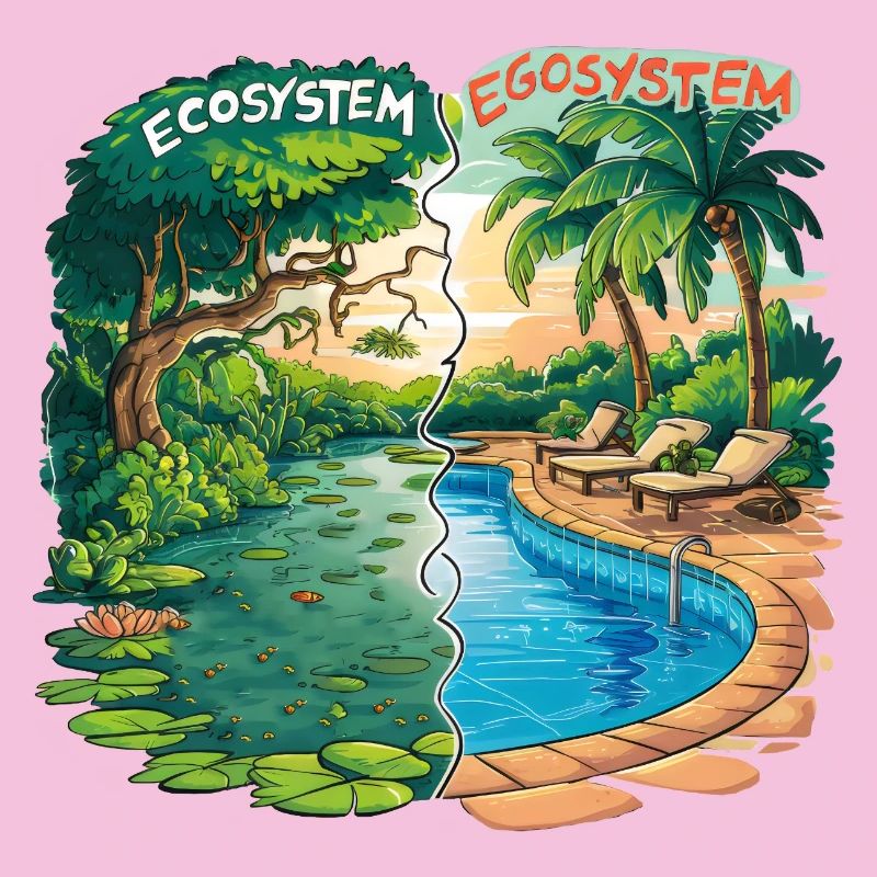 Ecosystem vs Egosystem Message Écologique