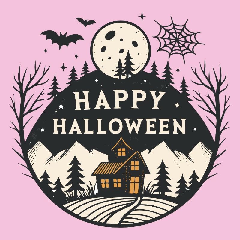 Halloween Night Mountain Cabin