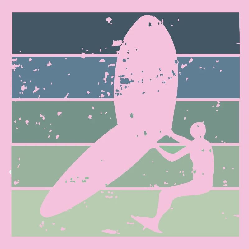 Silhouette Wingfoiler avec planche de surf