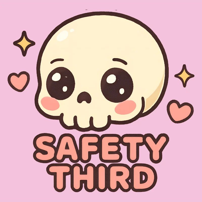 Safety Third Skull Funny Safety Third