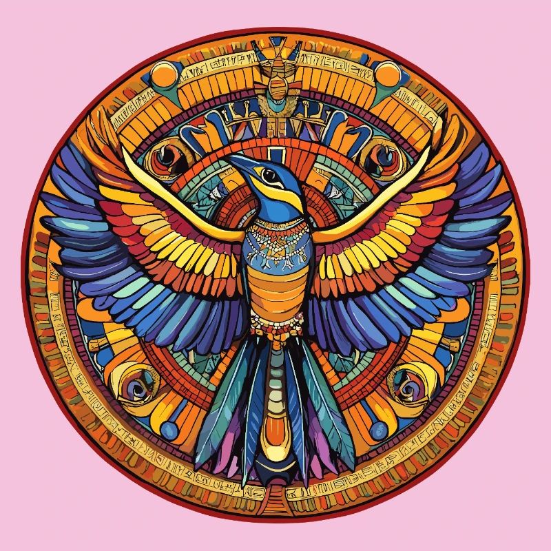 Phönix Mandala Feuerfächer