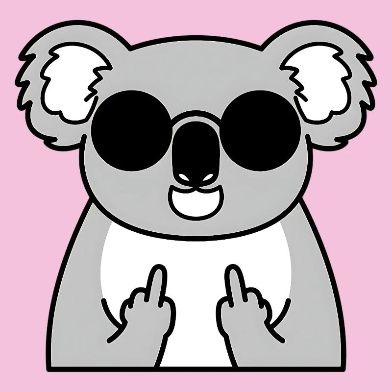 Koala Punk: Middle Finger Attitude