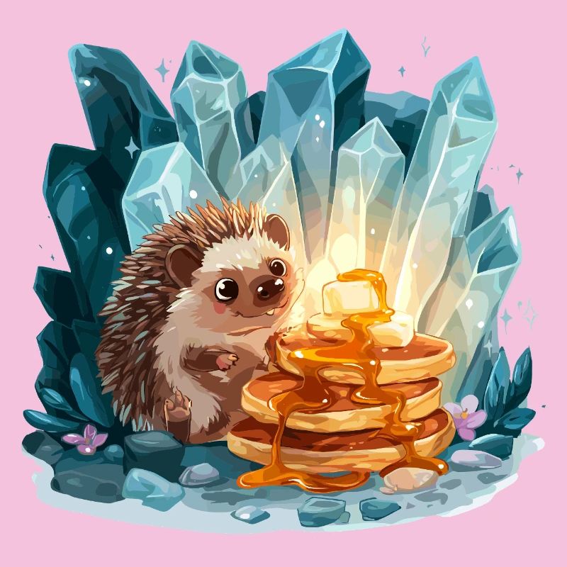 Hérisson aux pancakes dorés