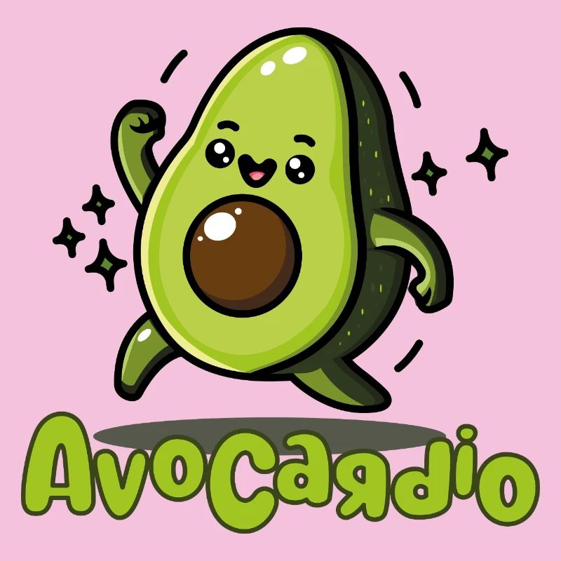 AvoCadío Avocado Cartoon