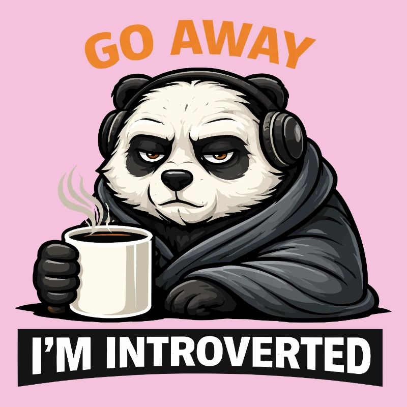 Introvertierter Panda Kaffee-Tee