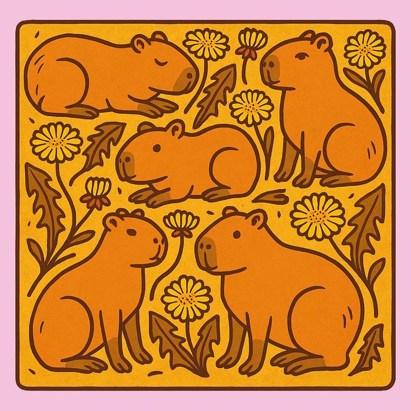 Capybara Chorus in Bloom