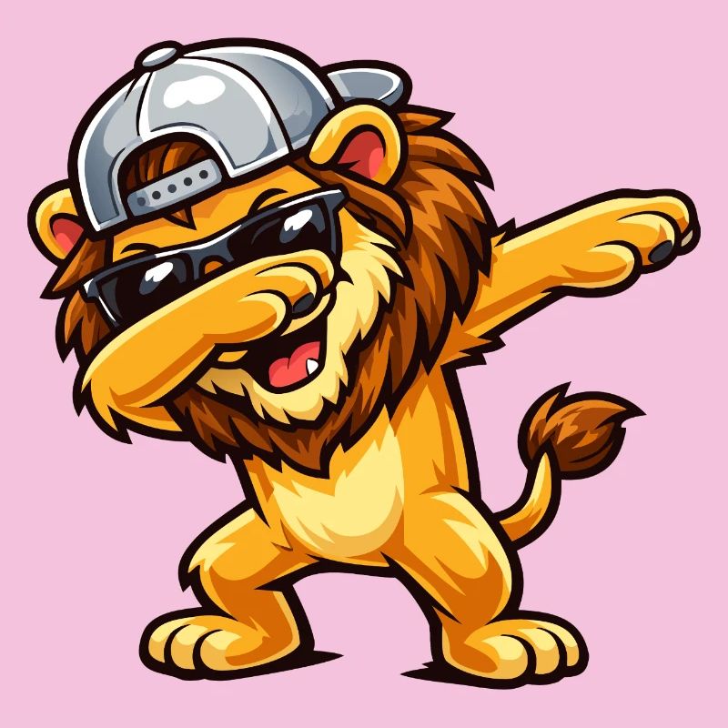 Dabbing Lion