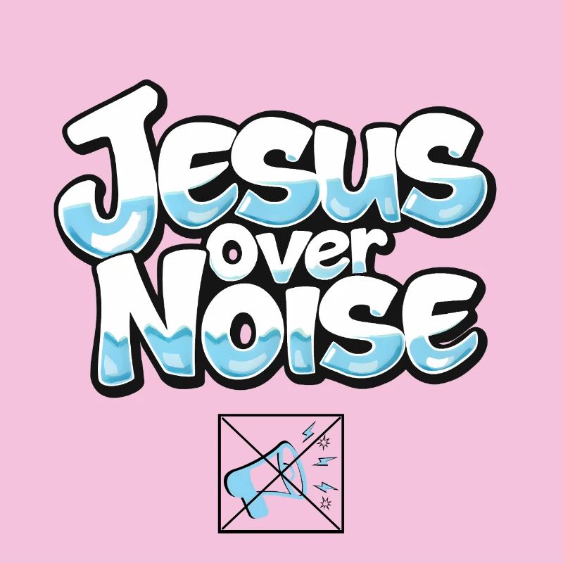 Jésus sur le bruit Typographie audacieuse