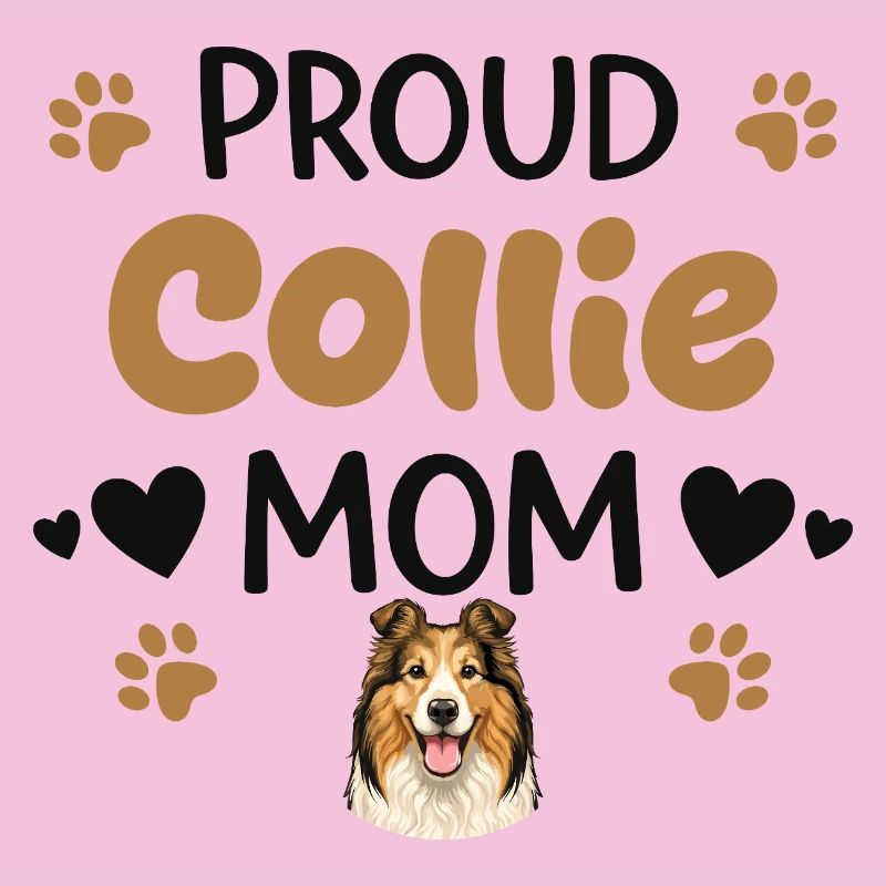 Stolze Collie Mutter, Collie