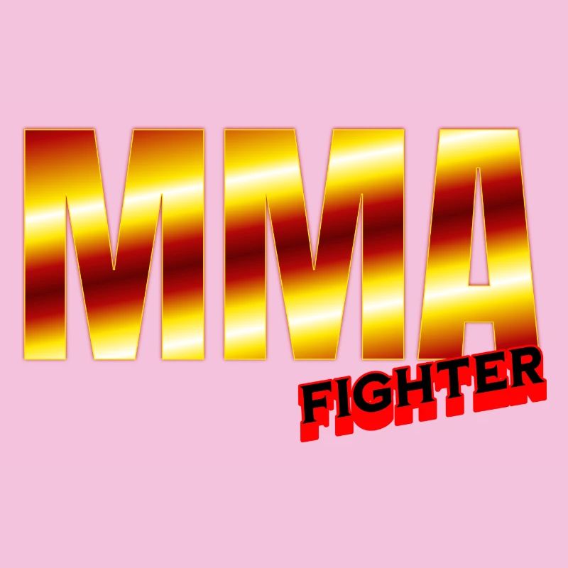 MMA Figher - Design mit coolen Farben.