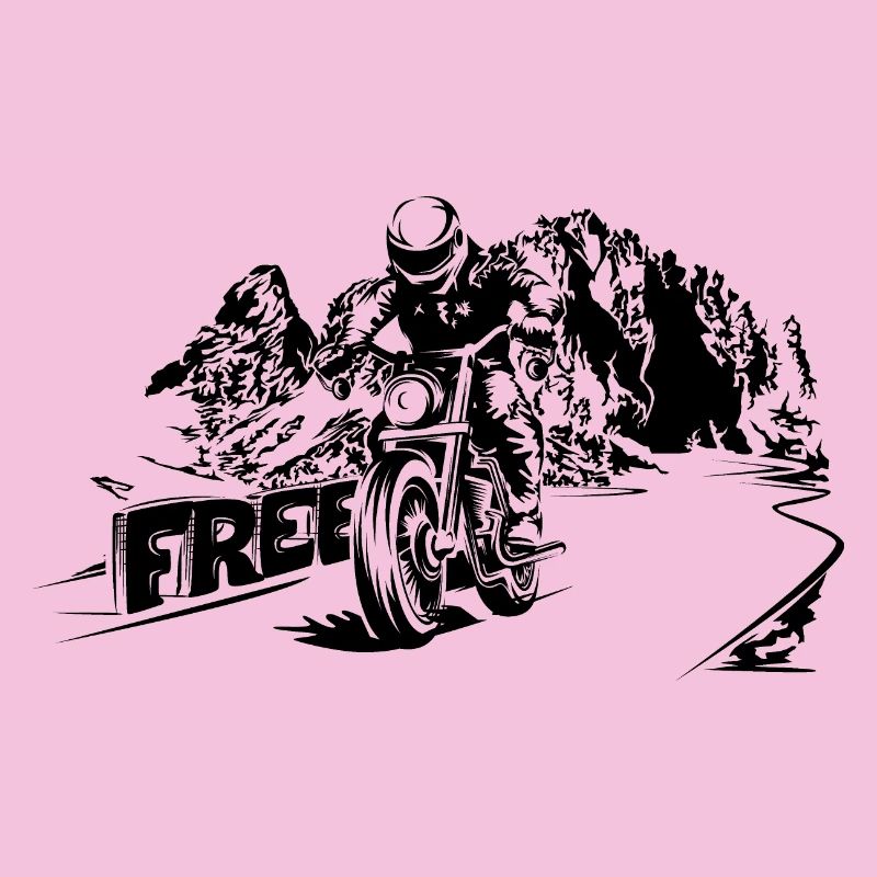 Motorbike Free Mountains Dolomites Biker Symbol Logo