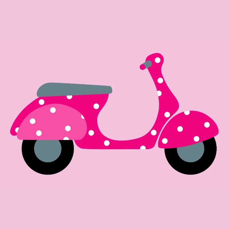 Roller Dots Pink Dots Pattern Retro Vintage Fan