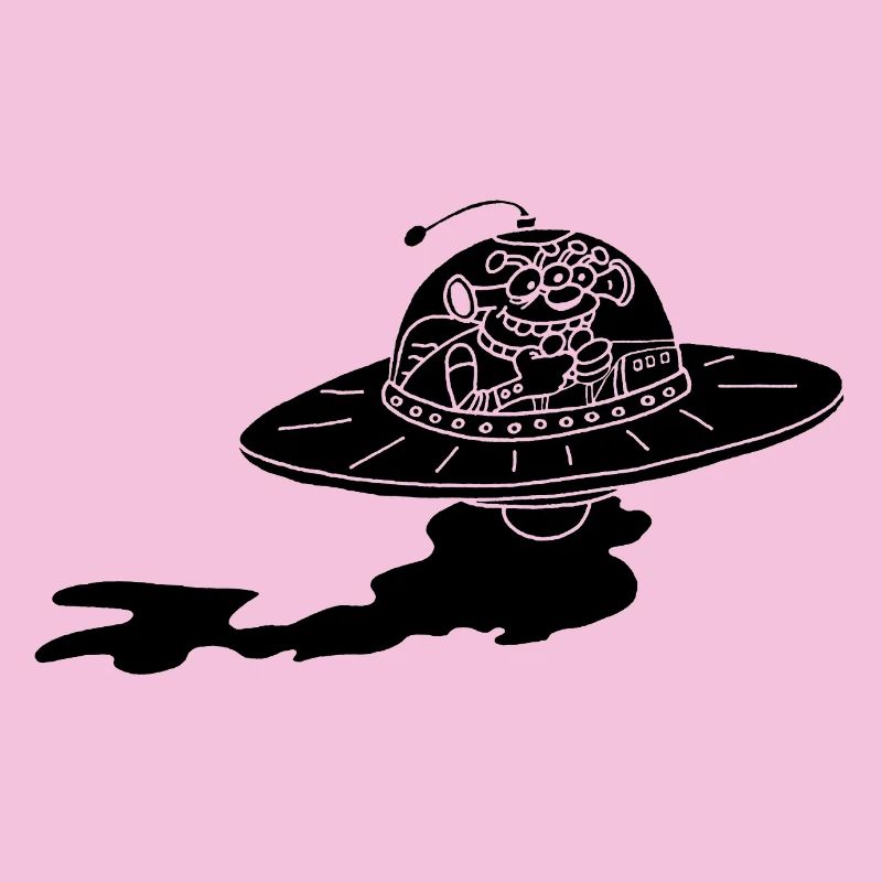 Vaisseau spatial extraterrestre (noir)