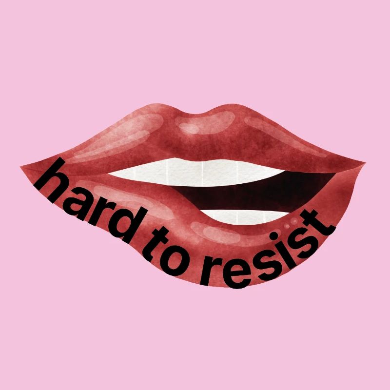 Difficile à résister – Déclaration confiante sur les lèvres