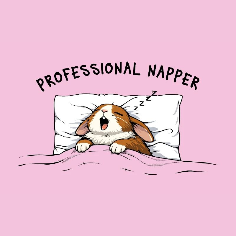 Professional Napper Sleep Bunny Bunny Rabbit