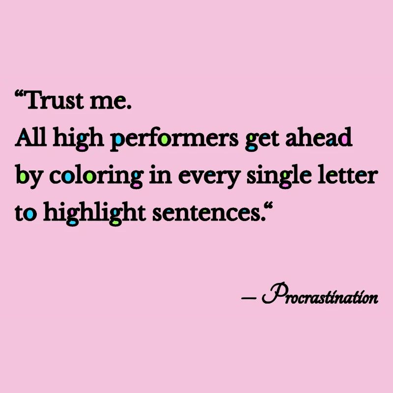 Procrastination