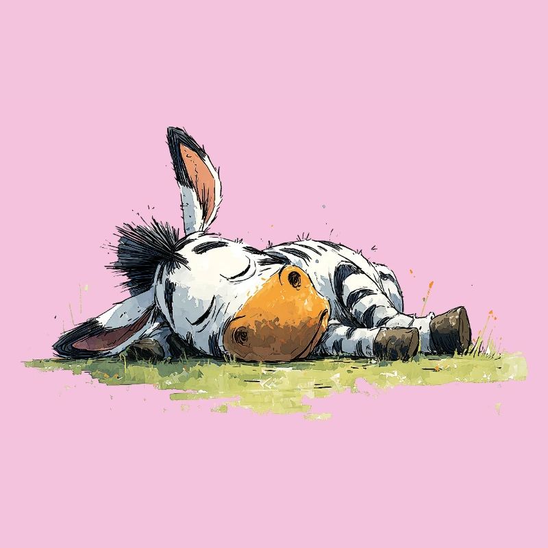 Schlafendes Zebra