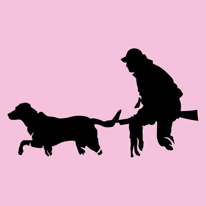 Jäger mit Hund