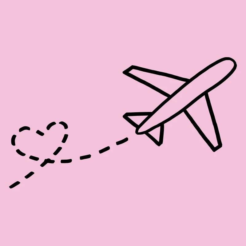 Herz und Flugzeug
