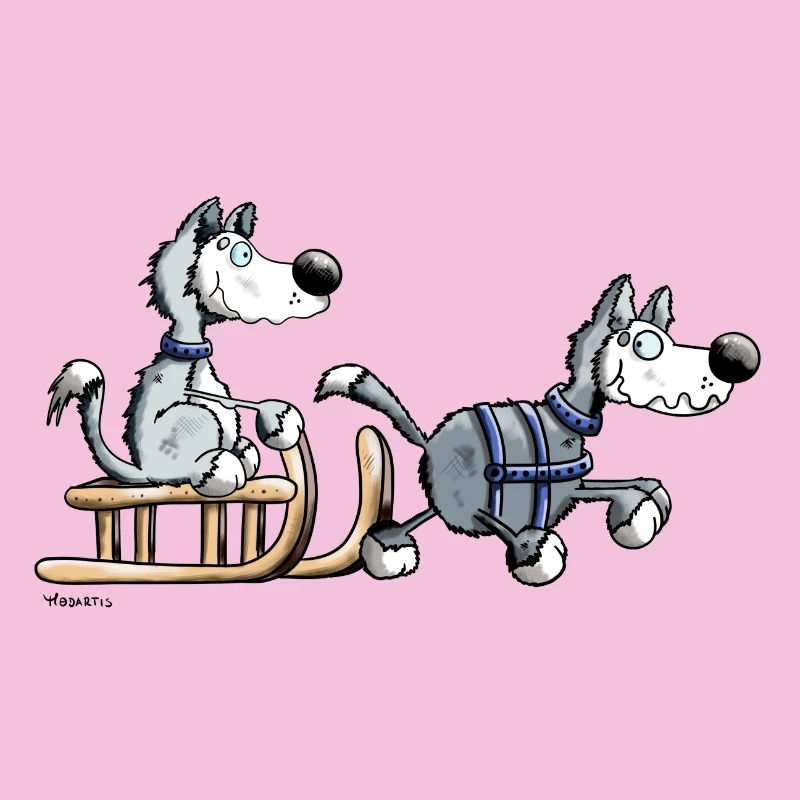 Schlittenhund Team