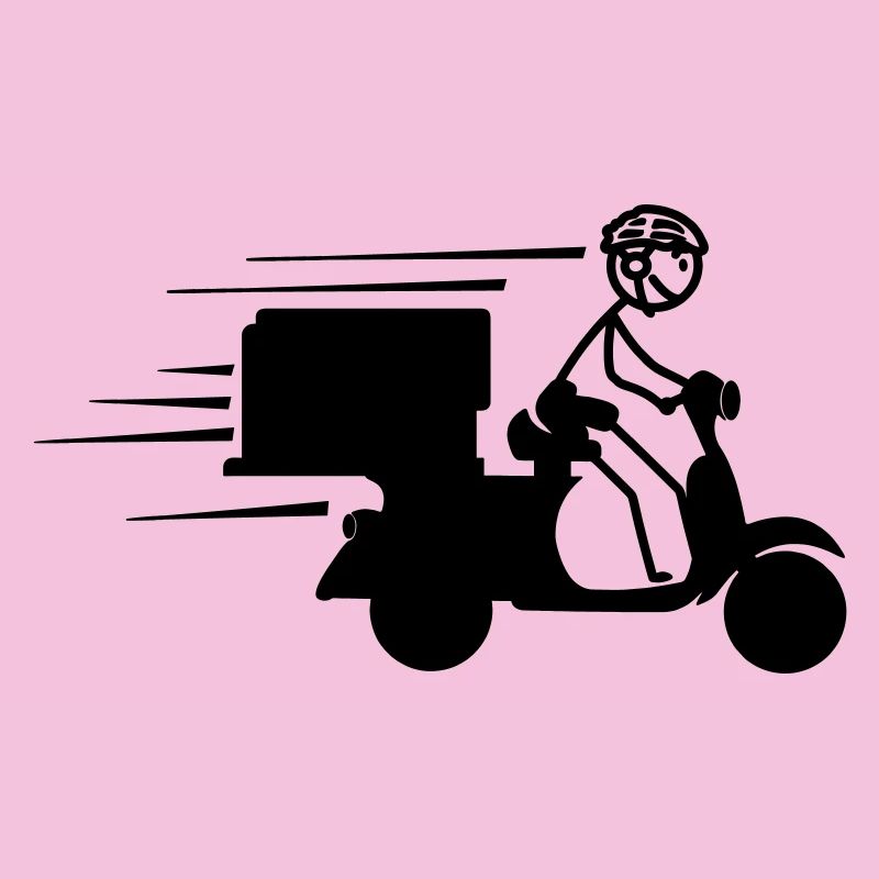 Scooter-Paket oder Piza-Bestellungen Lieferung