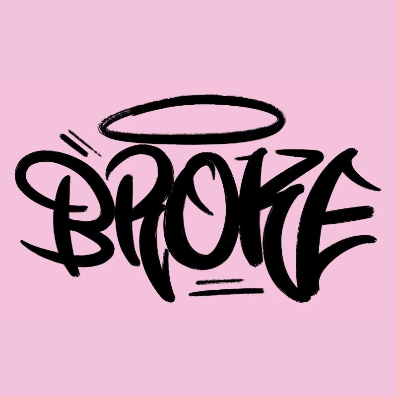 Style de conception de graffiti brisé